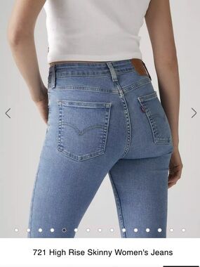 Levi's Light Blue High-Rise Skinny Jeans